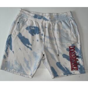 Shoe Palace Joe Cool Sweatshorts XXL White Blue Tie Dye Dogstyle Drawstring